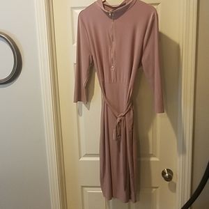 NWT Womens long sleeve front zipper dress